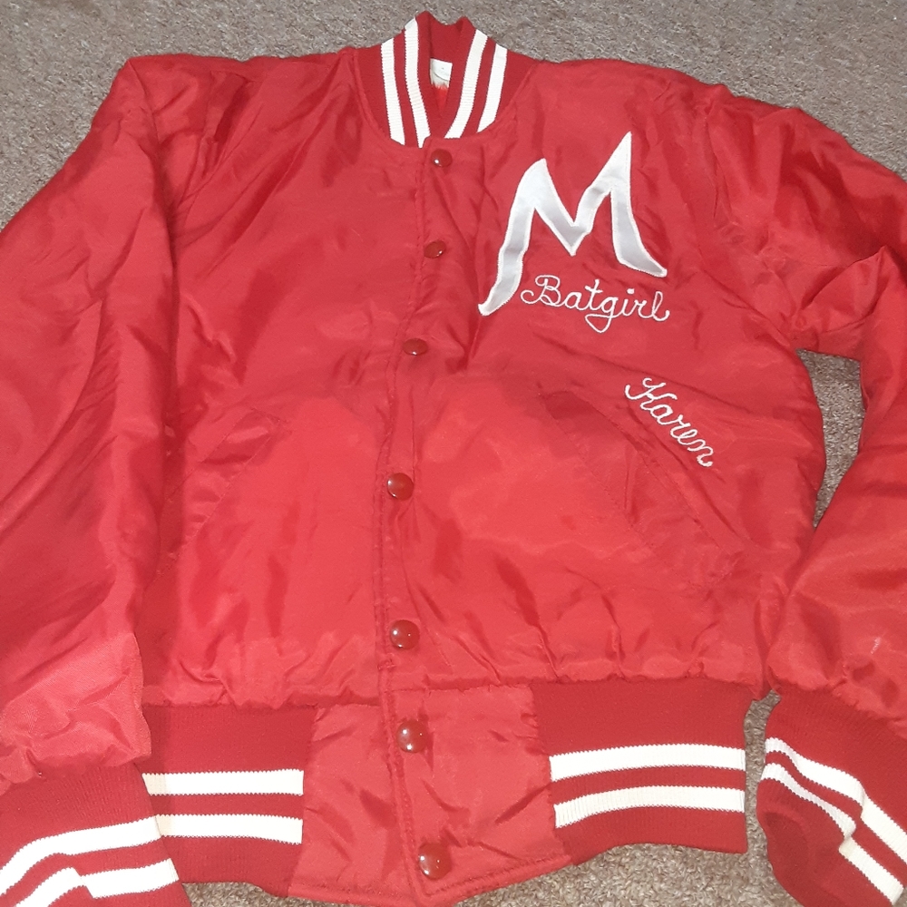 Vintage Miami University Redhawks Satin Jacket.